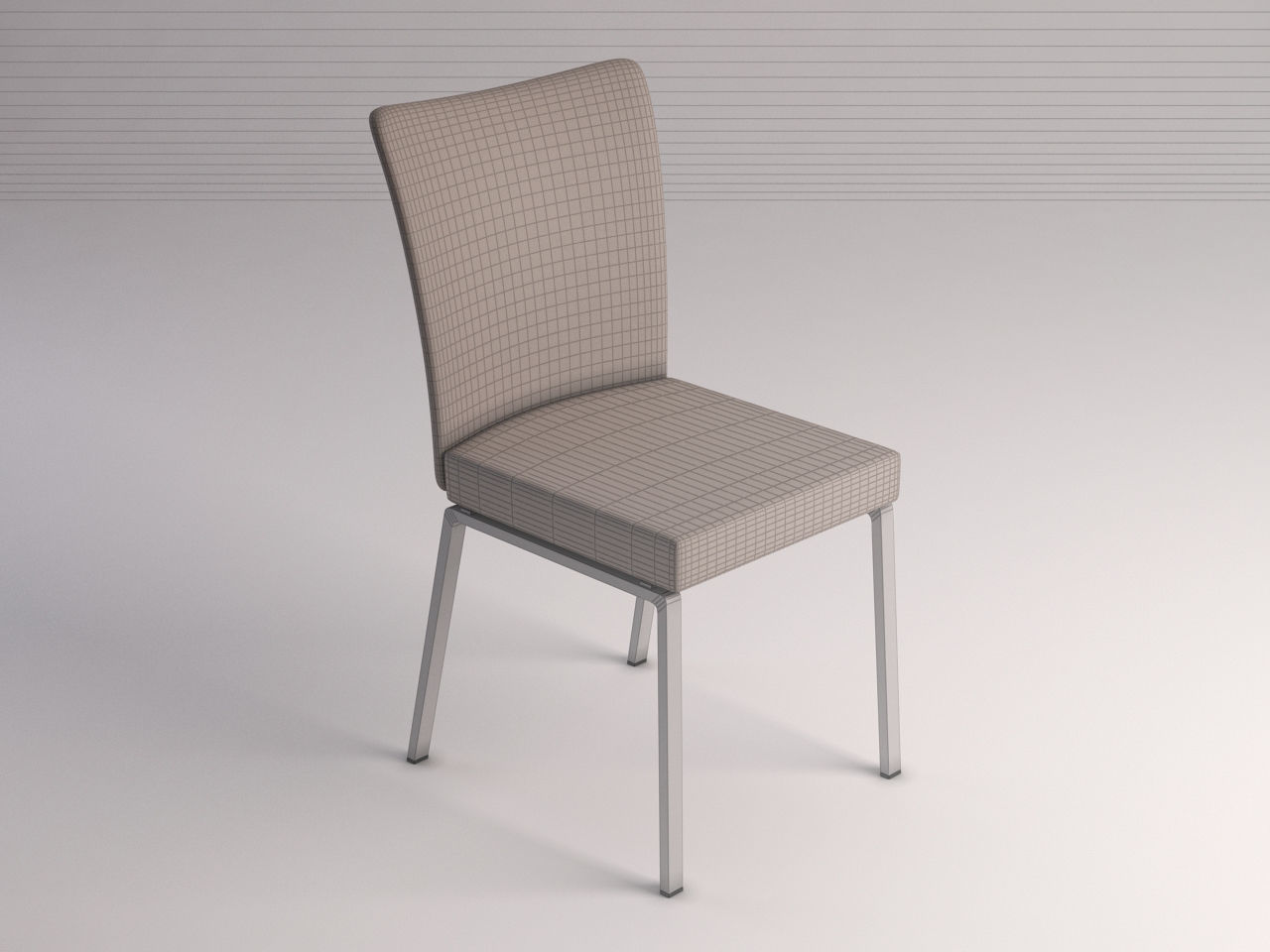 CHAIR---Microfiber and plastic 3D model_4