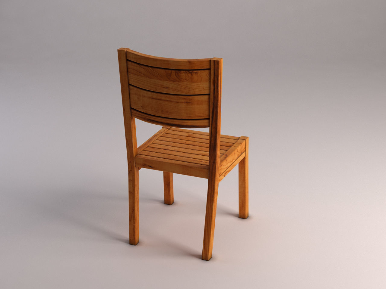 CHAIR---Rustic wood 3D model_11
