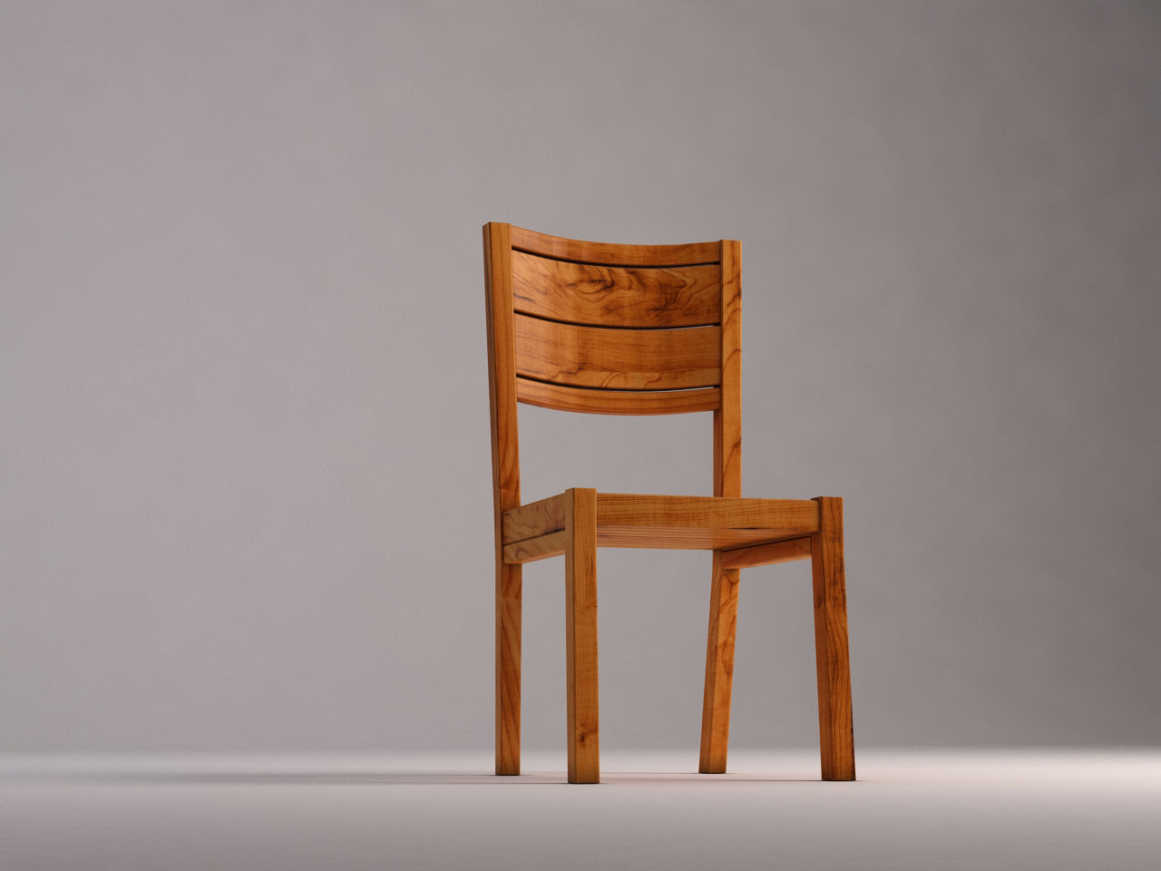 CHAIR---Rustic wood 3D model_19