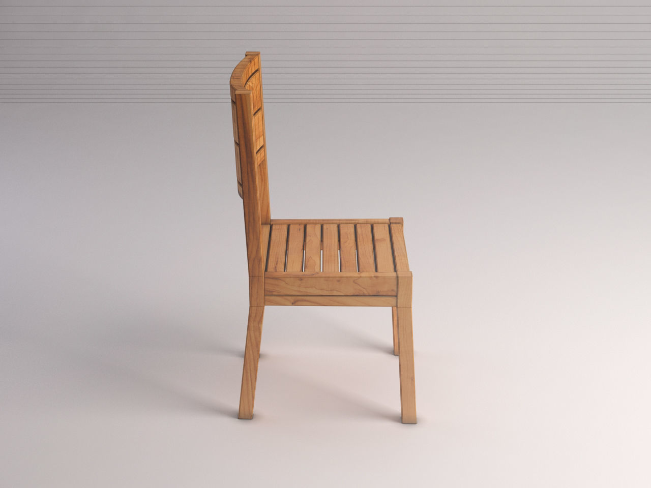 CHAIR---Rustic wood 3D model_7