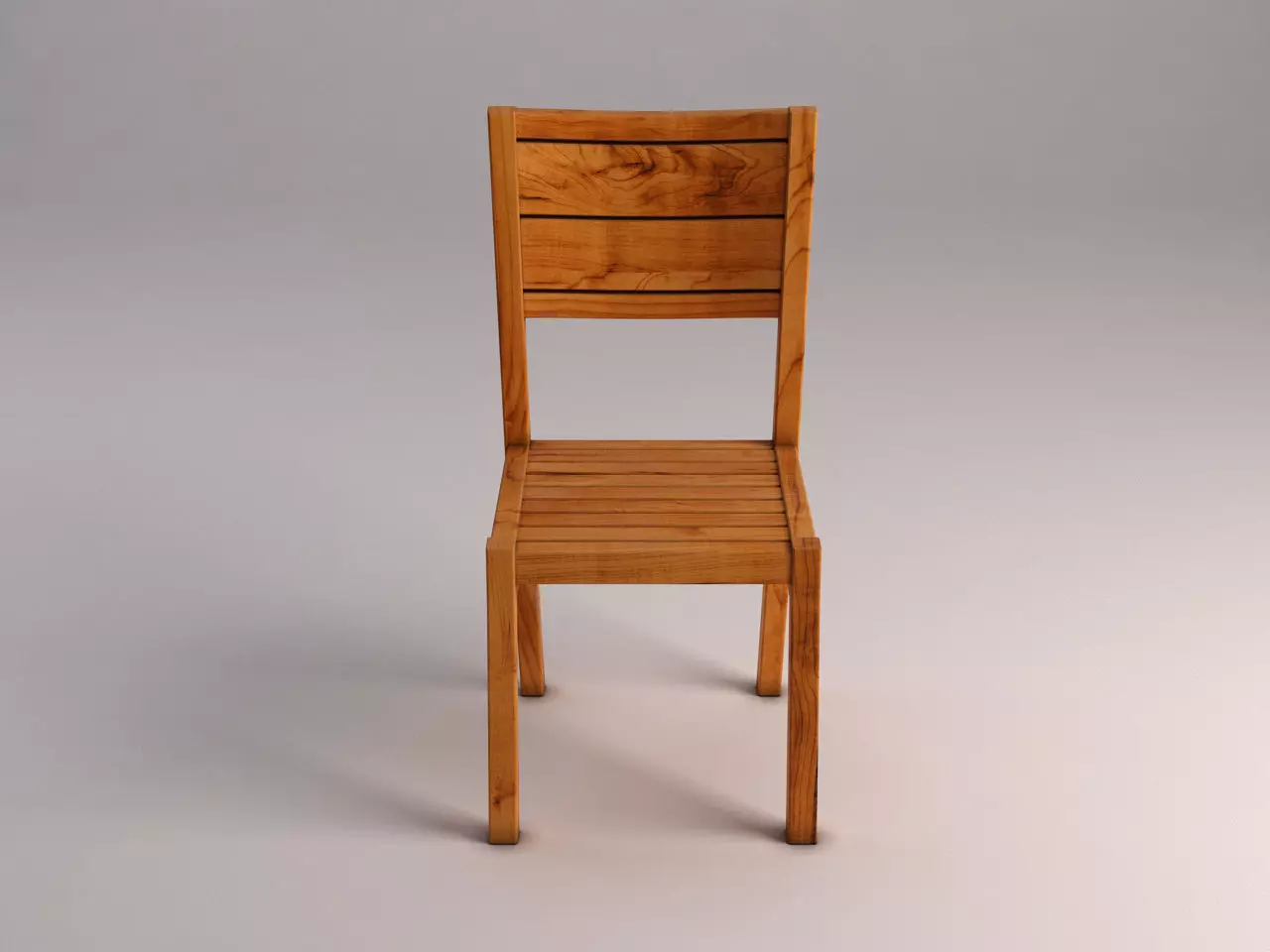 CHAIR---Rustic wood 3D model_0