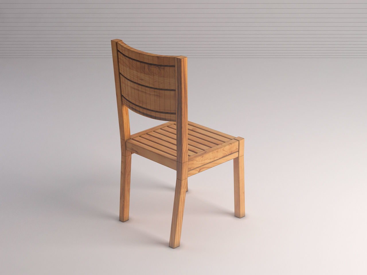 CHAIR---Rustic wood 3D model_10