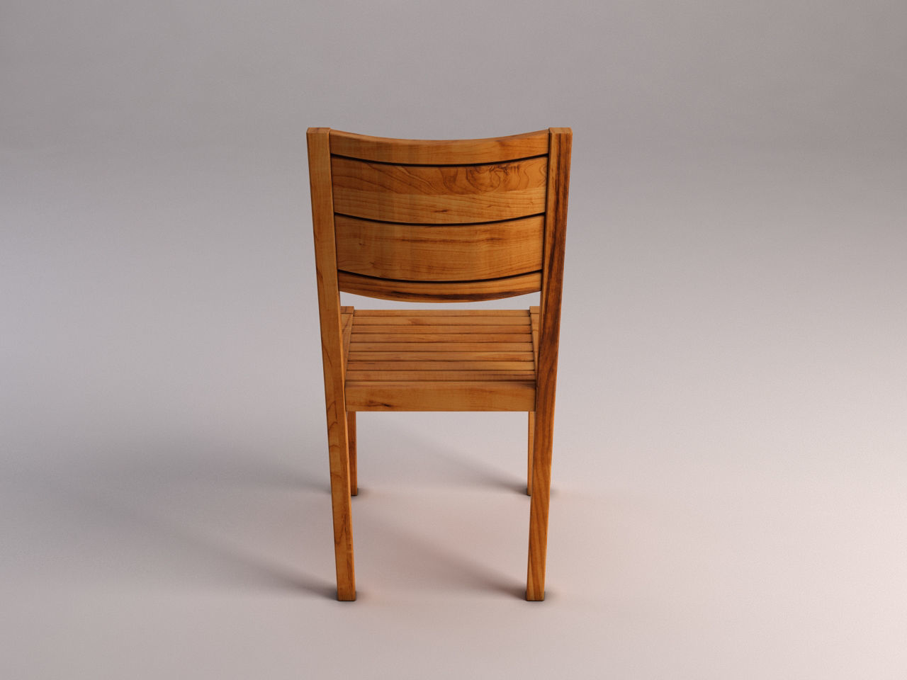 CHAIR---Rustic wood 3D model_12