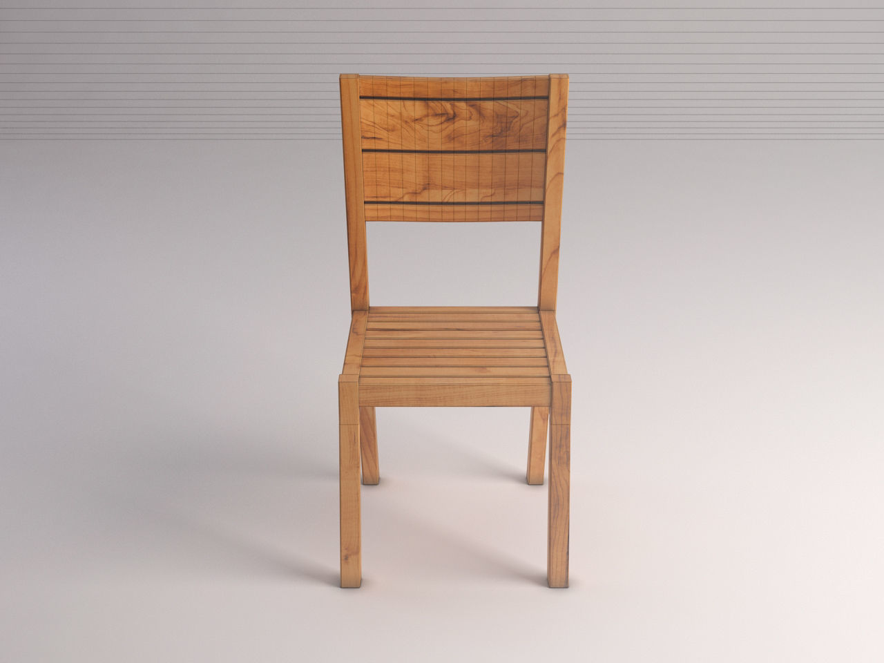 CHAIR---Rustic wood 3D model_1