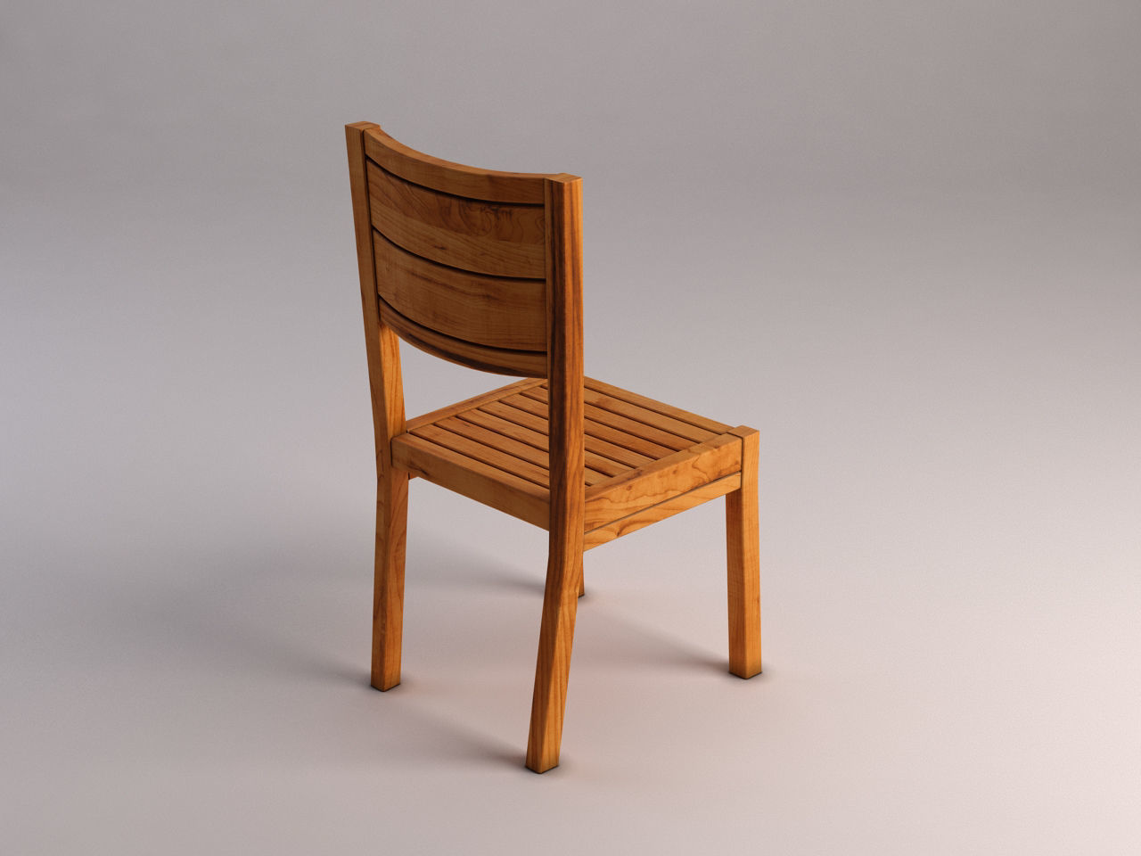 CHAIR---Rustic wood 3D model_9