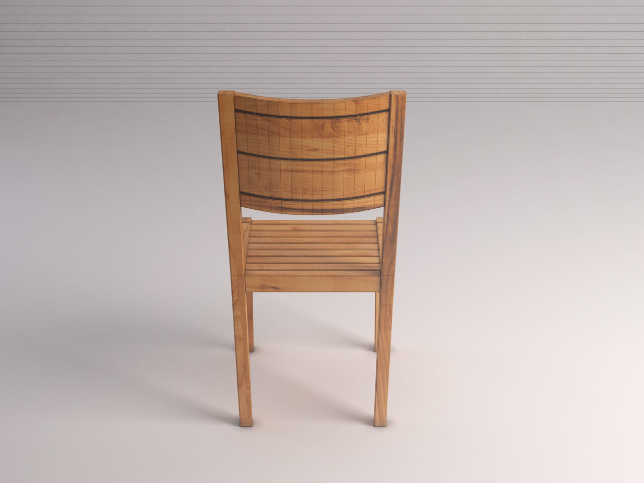 CHAIR---Rustic wood 3D model_13