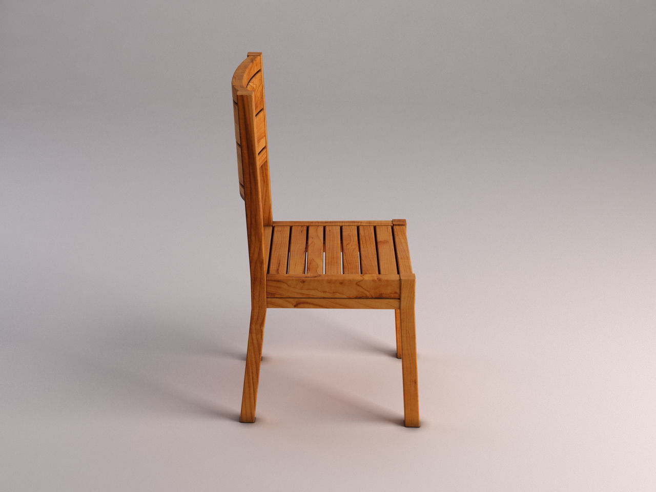 CHAIR---Rustic wood 3D model_6