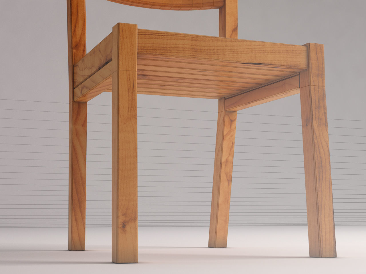 CHAIR---Rustic wood 3D model_21