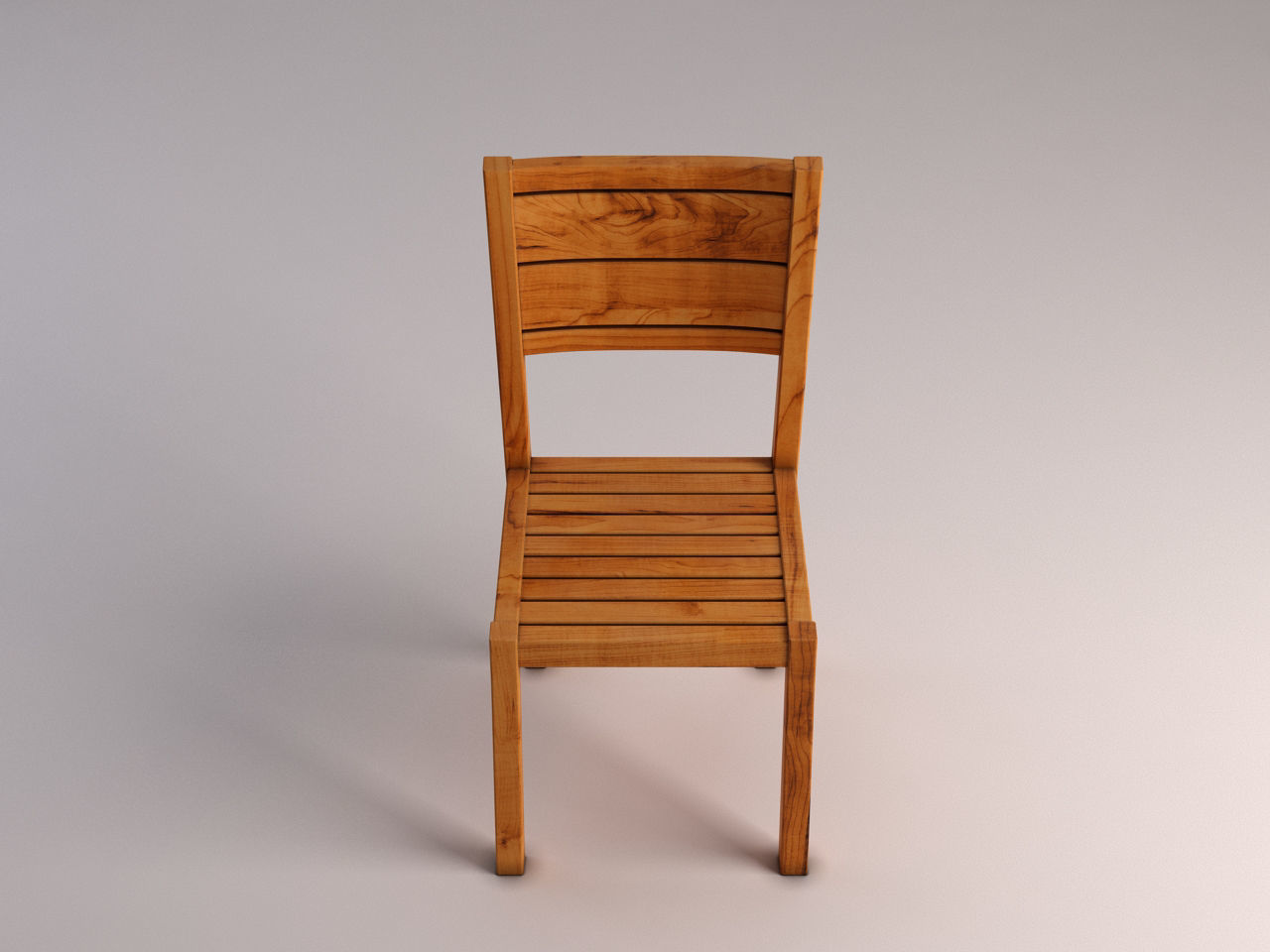 CHAIR---Rustic wood 3D model_14