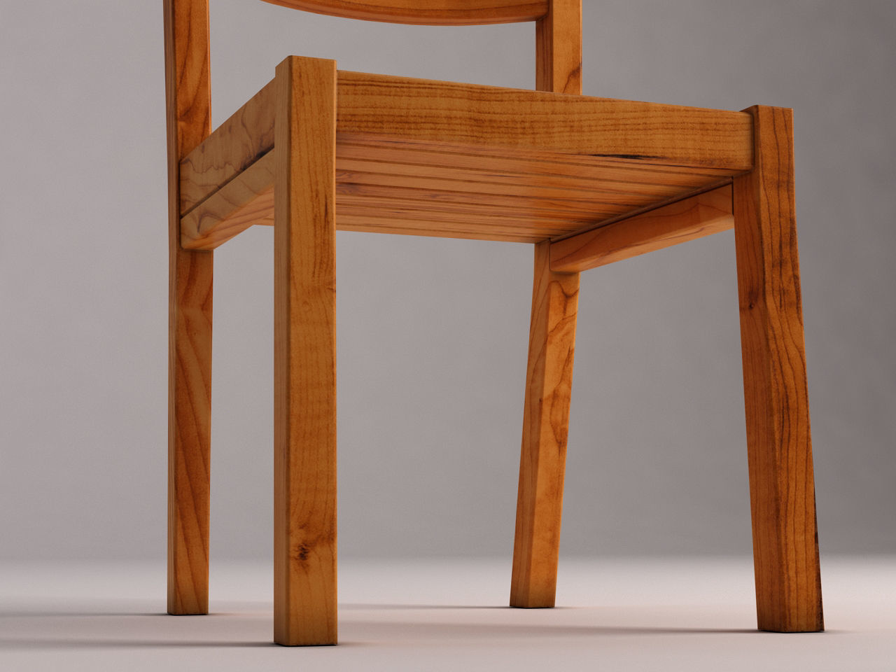 CHAIR---Rustic wood 3D model_20