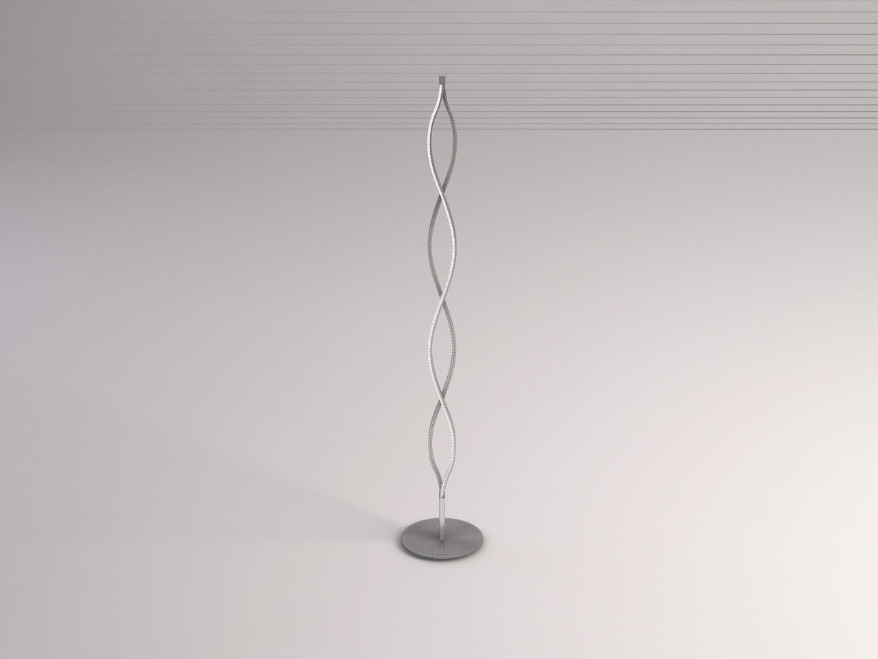 FLOOR LAMP---Cross wave 3D model_1