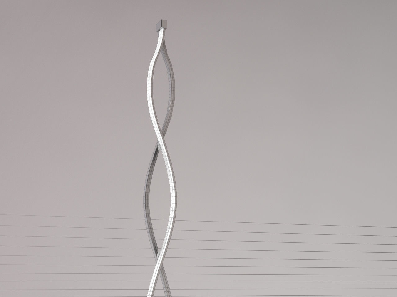 FLOOR LAMP---Cross wave 3D model_3