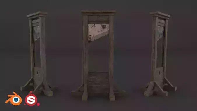 Medieval Guillotine PBR 1