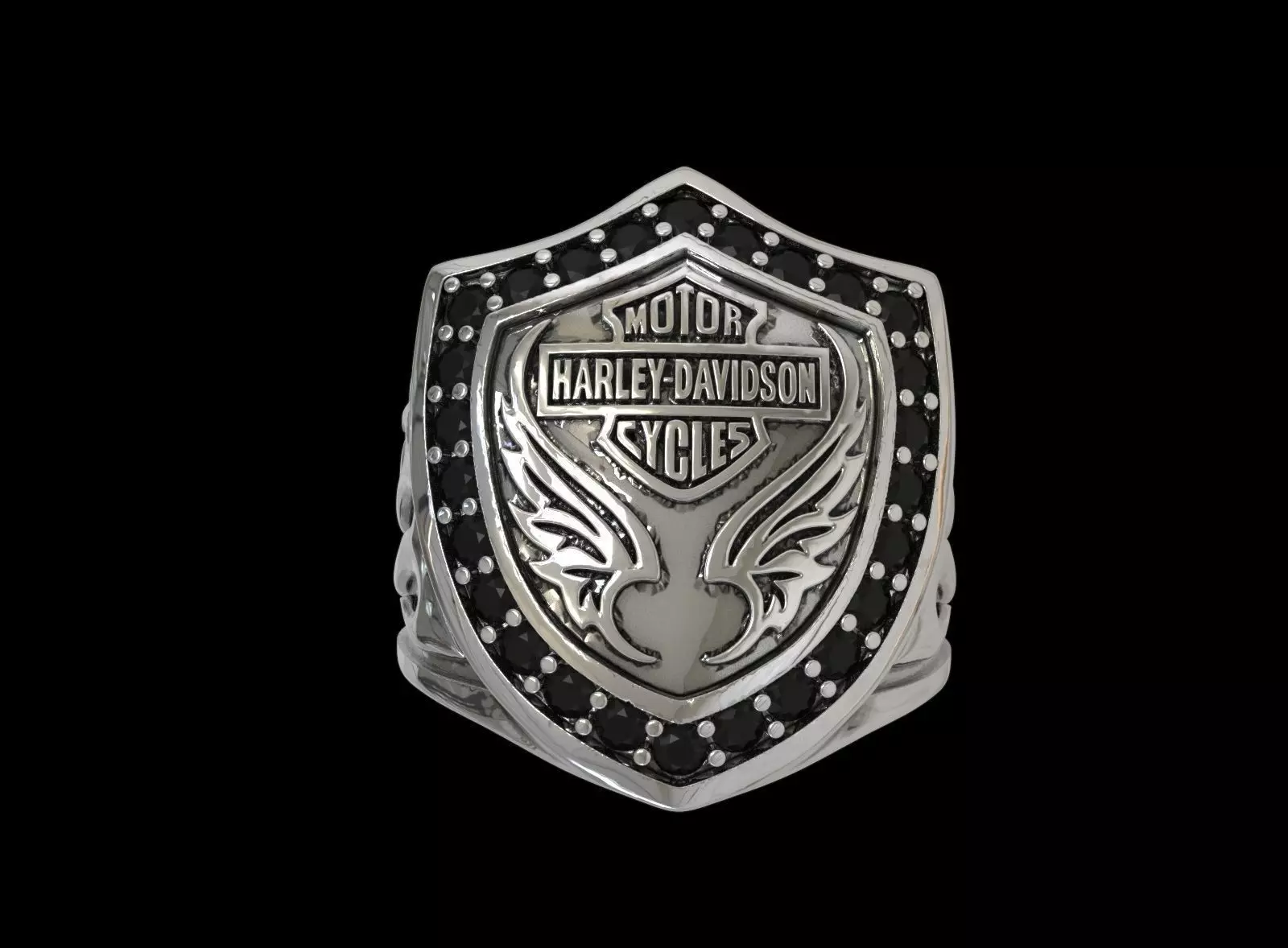 Ring Motor Harley Davidson  3D print model_0