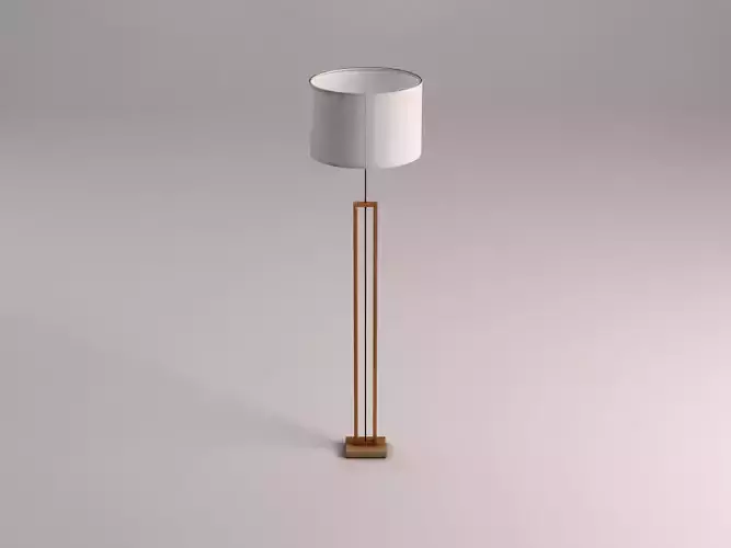 FLOOR LAMP---Plastic lampshade 3D model
