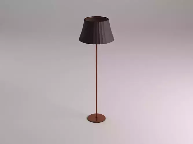 FLOOR LAMP---Folded lampshade 3D model