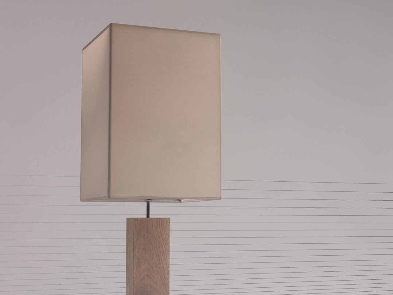 FLOOR LAMP---Cubic lampshade 3D model_3