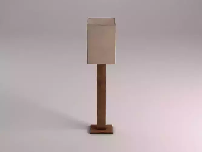 FLOOR LAMP---Cubic lampshade 3D model