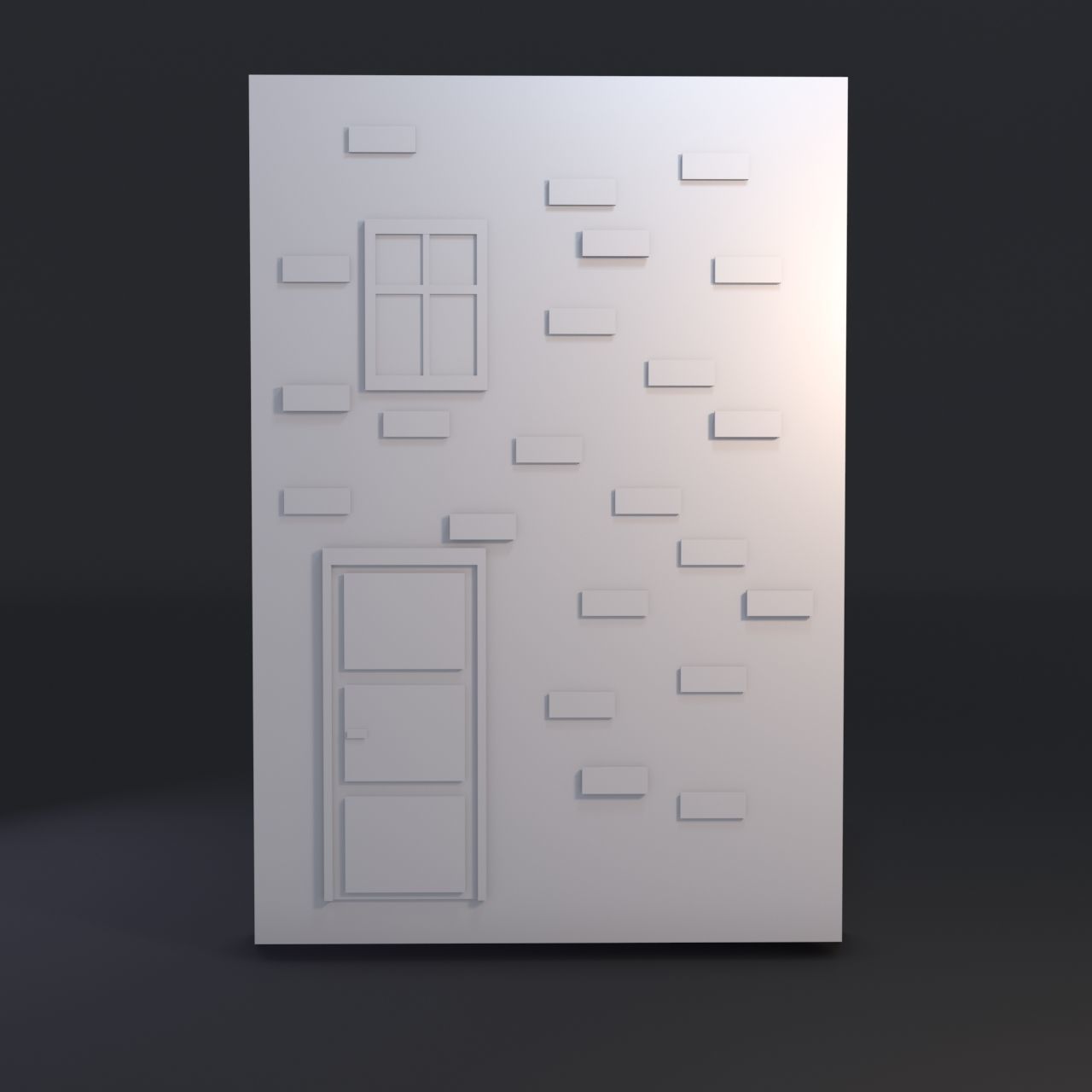 Decorative street between books 3D print model_4