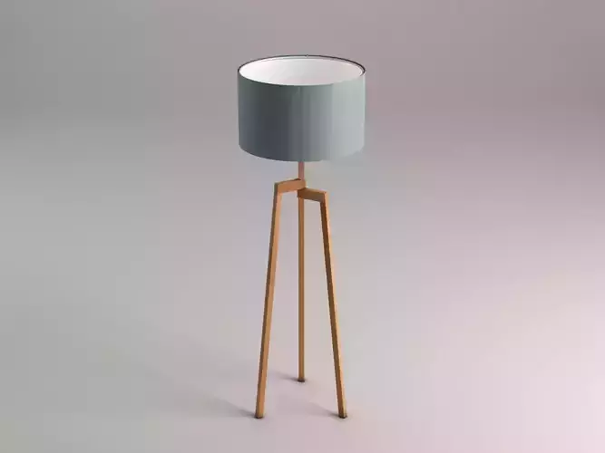 FLOOR LAMP---Staggered tripod 3D model