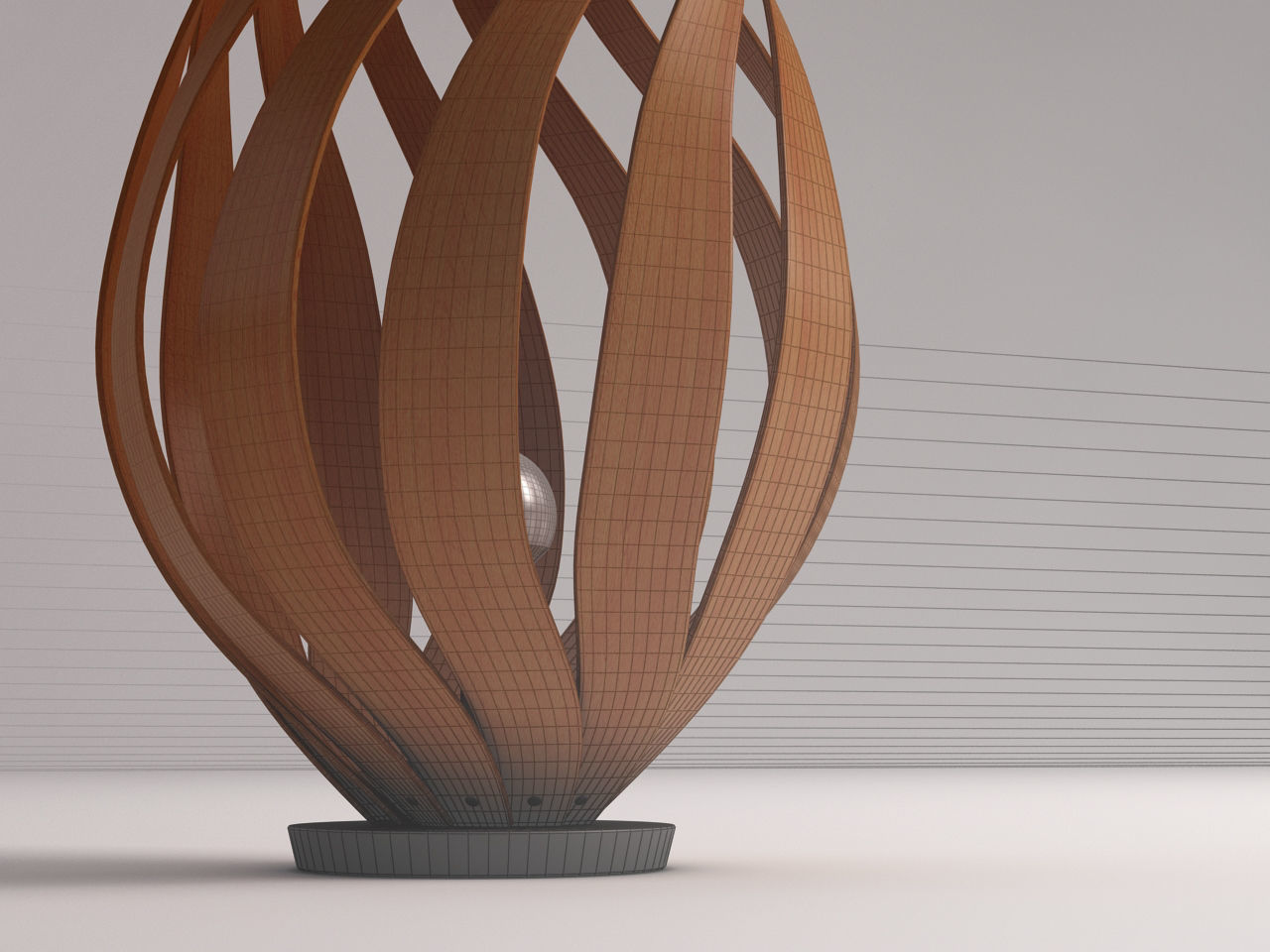 FLOOR LAMP---Tulip 3D model_3