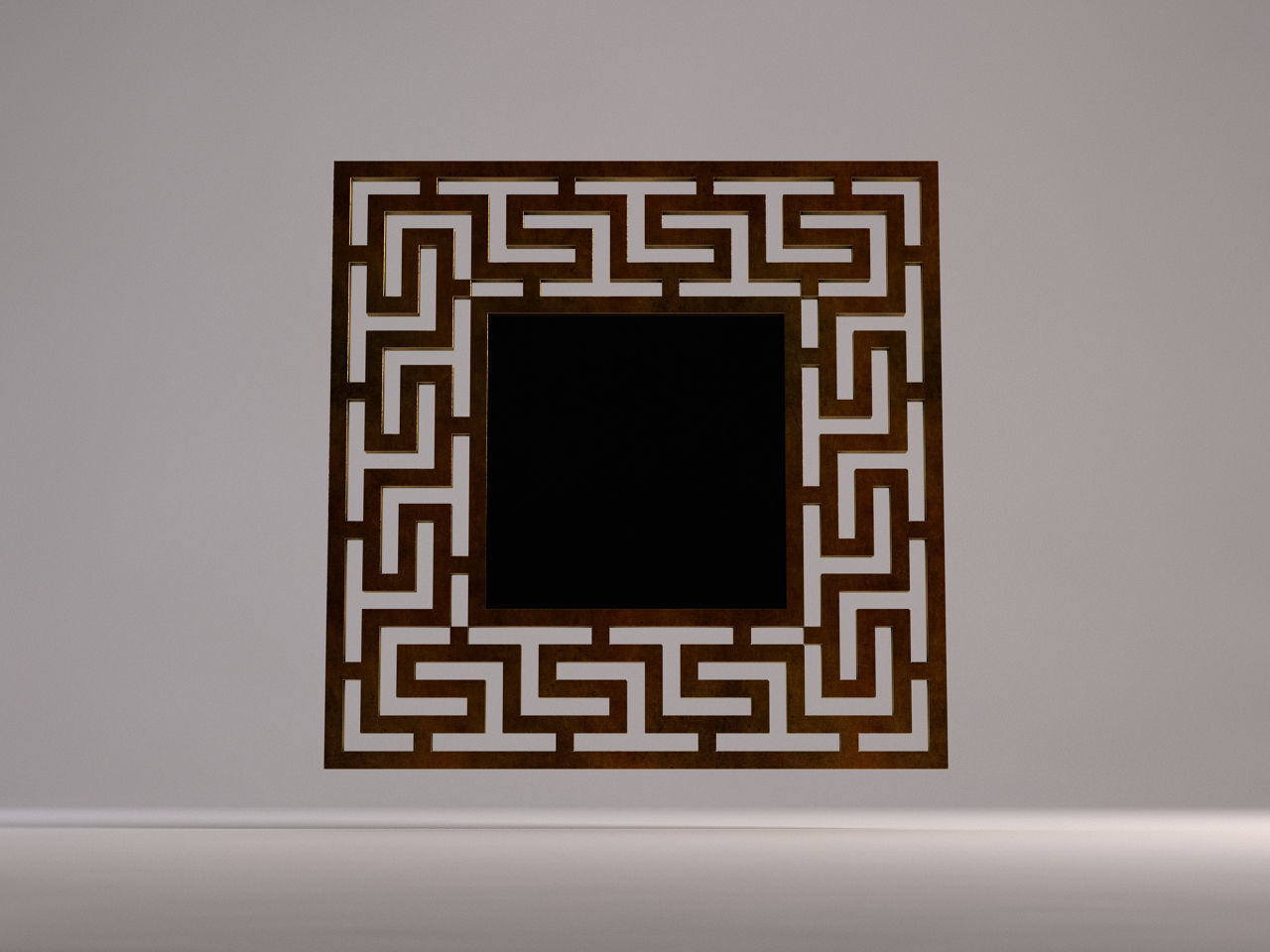 MIRROR---Square with labyrinth 3D model_14