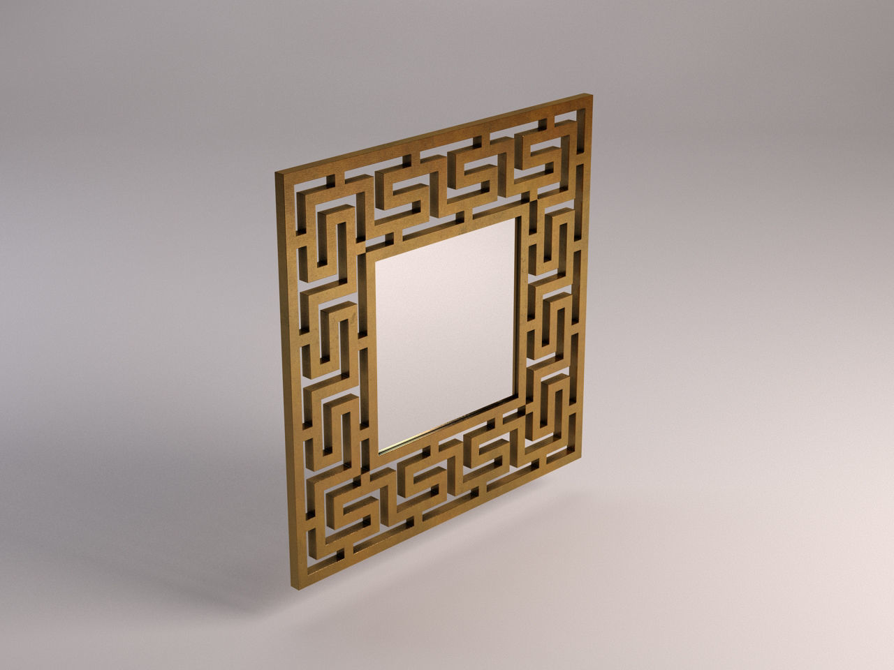 MIRROR---Square with labyrinth 3D model_3