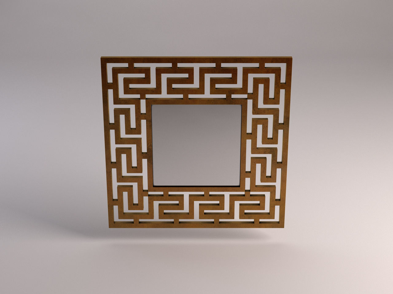 MIRROR---Square with labyrinth 3D model_9