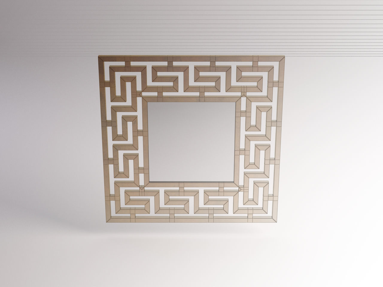 MIRROR---Square with labyrinth 3D model_1