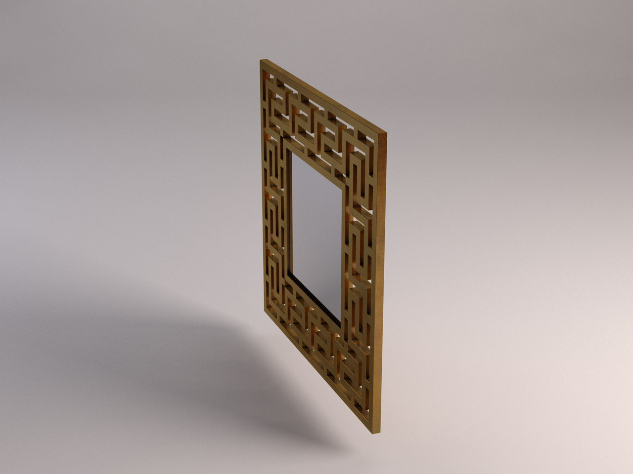 MIRROR---Square with labyrinth 3D model_6