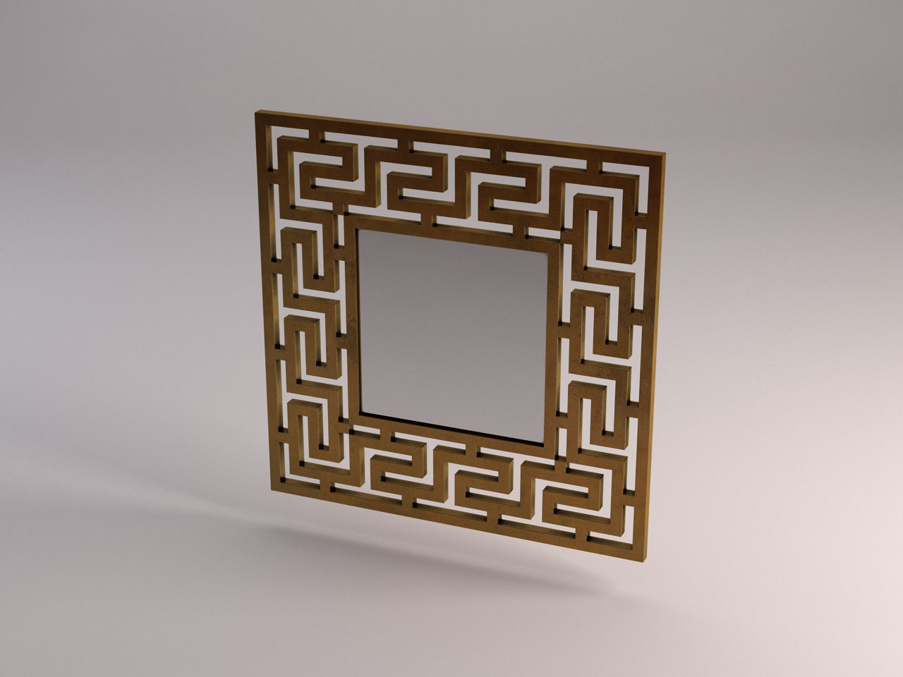 MIRROR---Square with labyrinth 3D model_8
