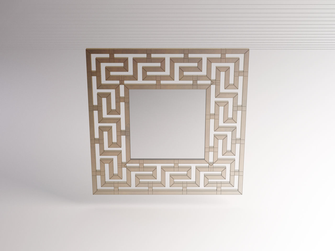 MIRROR---Square with labyrinth 3D model_10