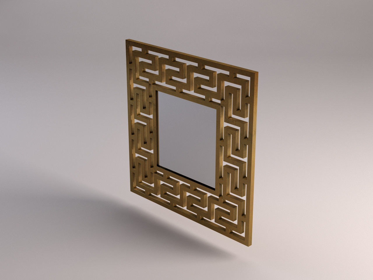 MIRROR---Square with labyrinth 3D model_7