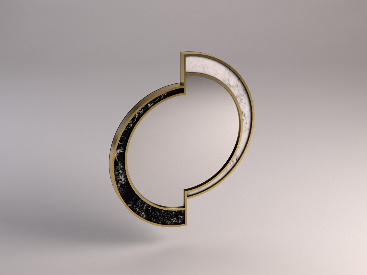 MIRROR---Half moon offset 3D model_2