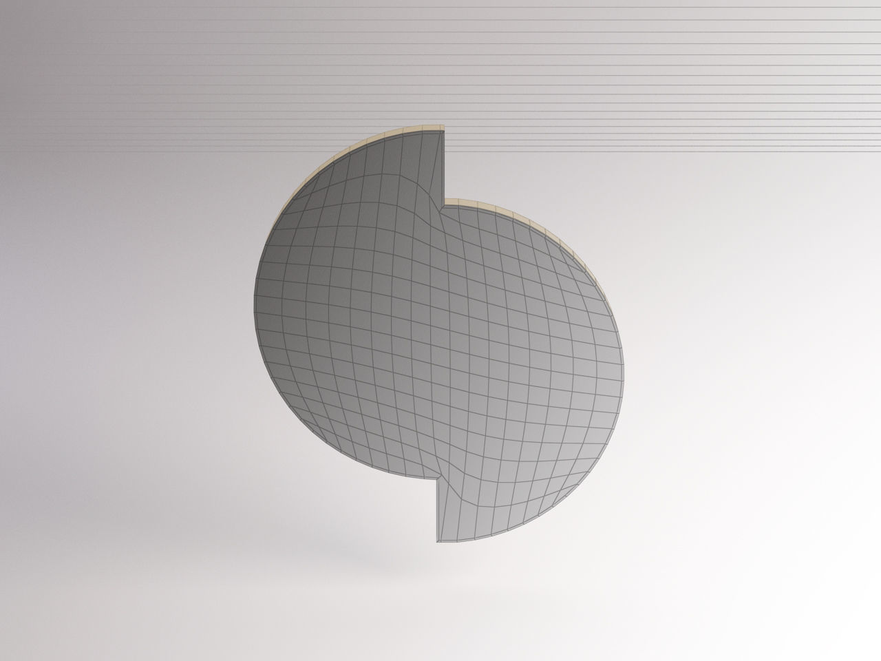 MIRROR---Half moon offset 3D model_10