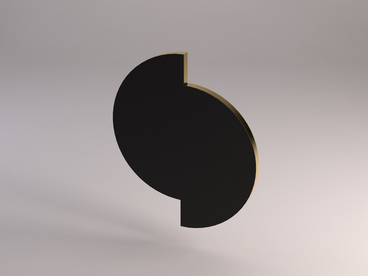 MIRROR---Half moon offset 3D model_8