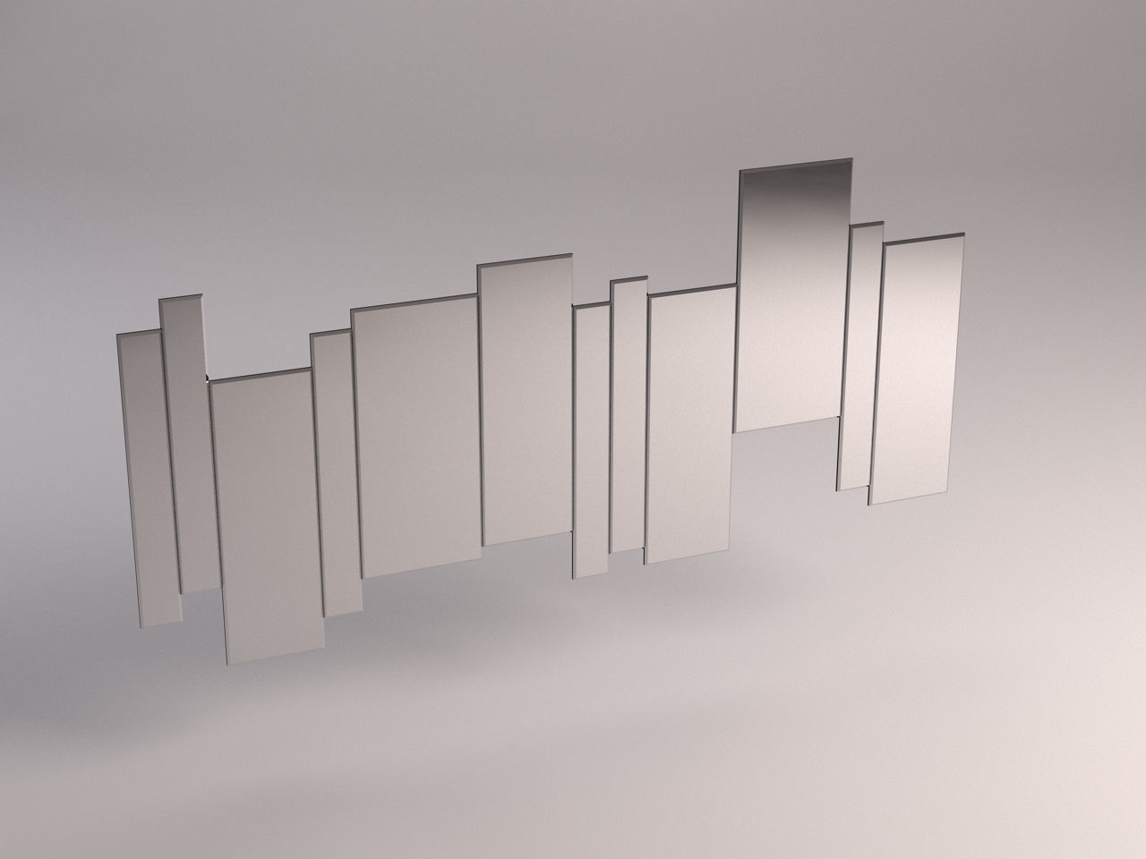 MIRROR---Offset frieze 3D model_2