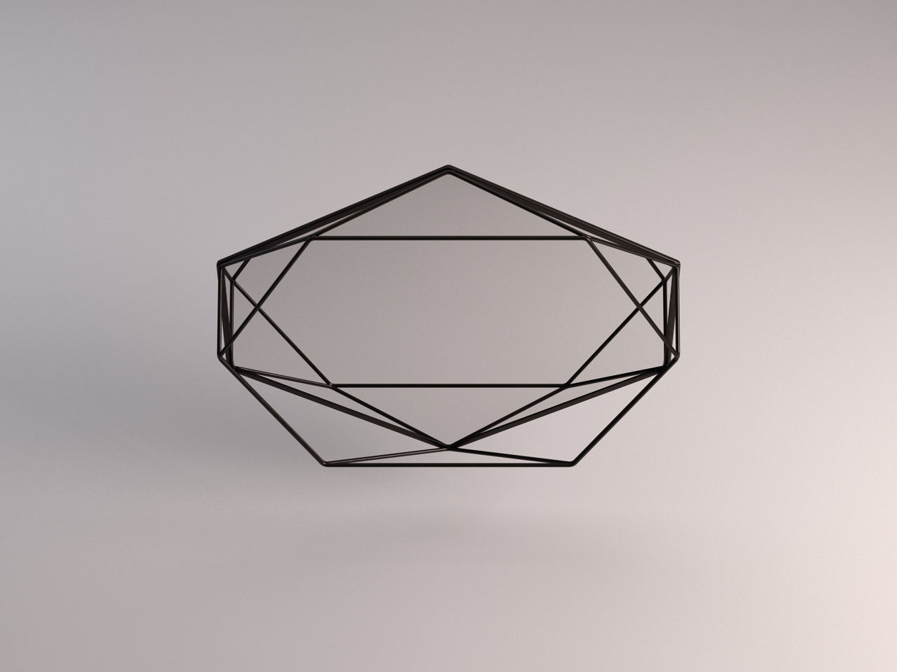 MIRROR---Tray geometric shape hanging from ceiling 3D model_11