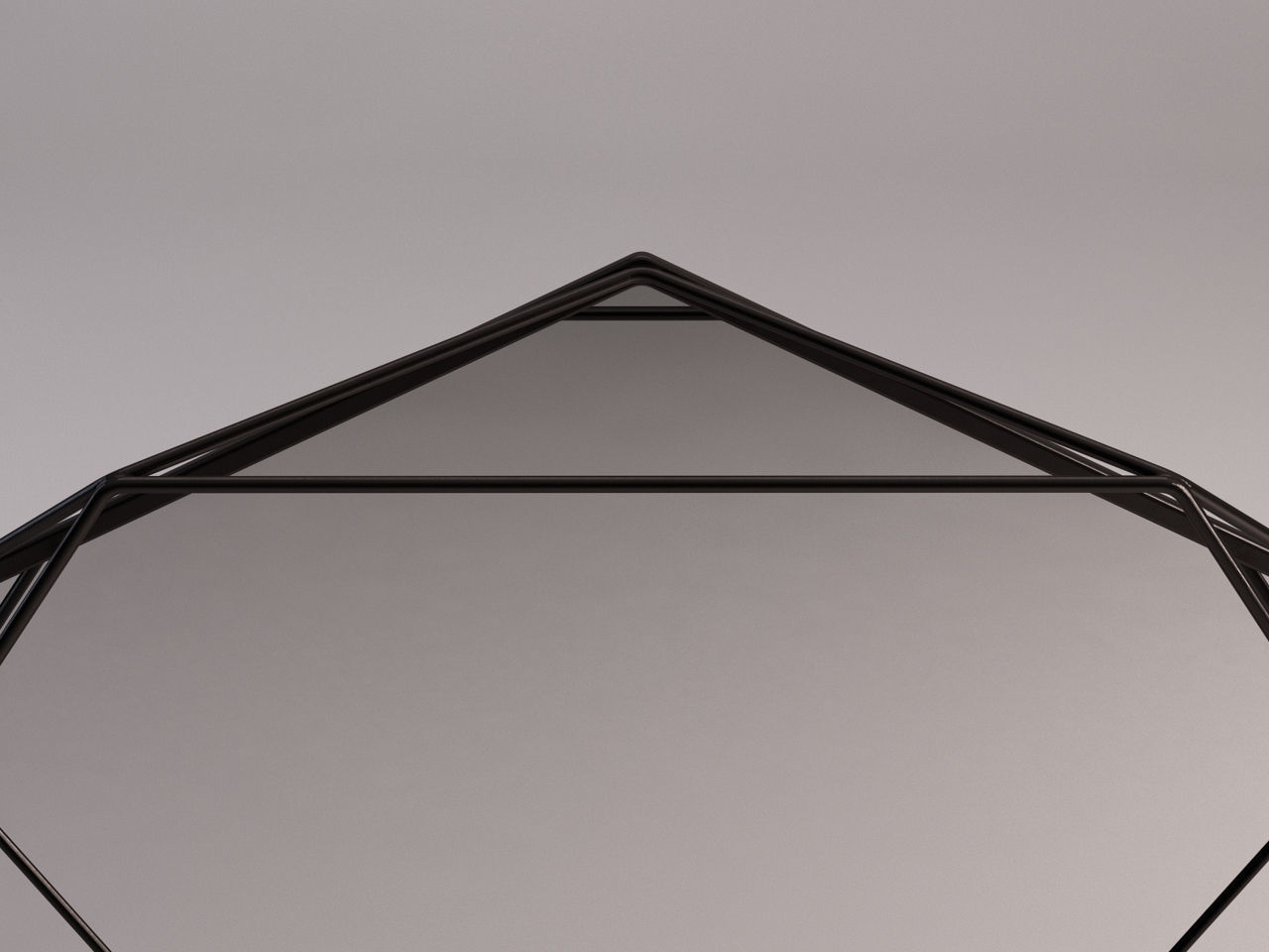 MIRROR---Tray geometric shape hanging from ceiling 3D model_13