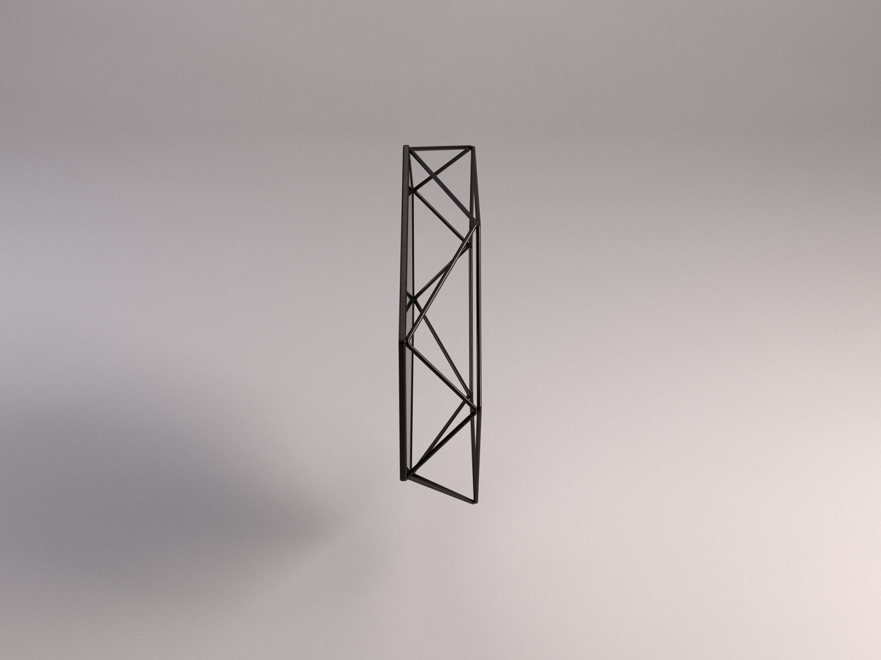 MIRROR---Tray geometric shape hanging from ceiling 3D model_5