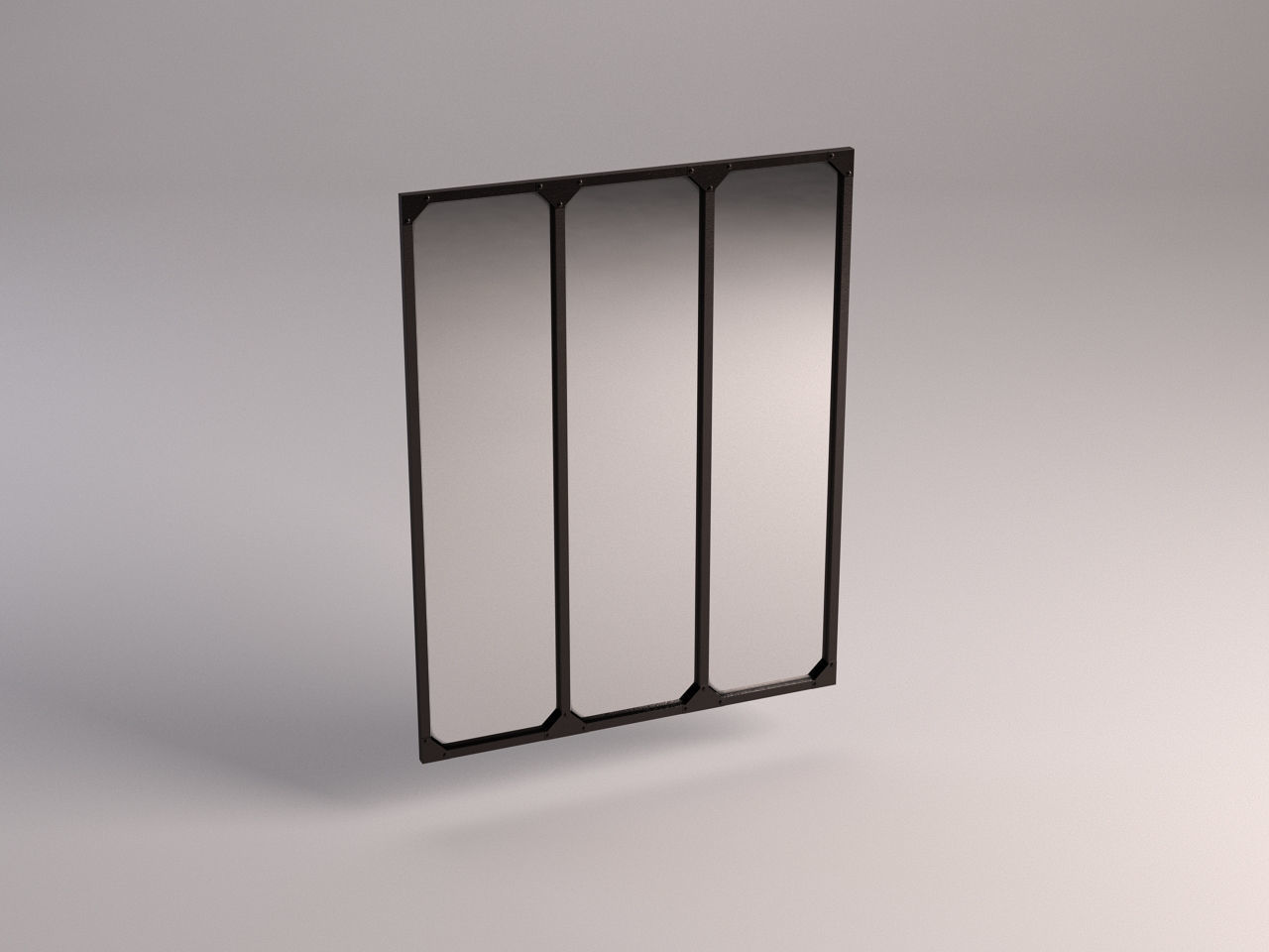 MIRROR---Triptych panel 3D model_2