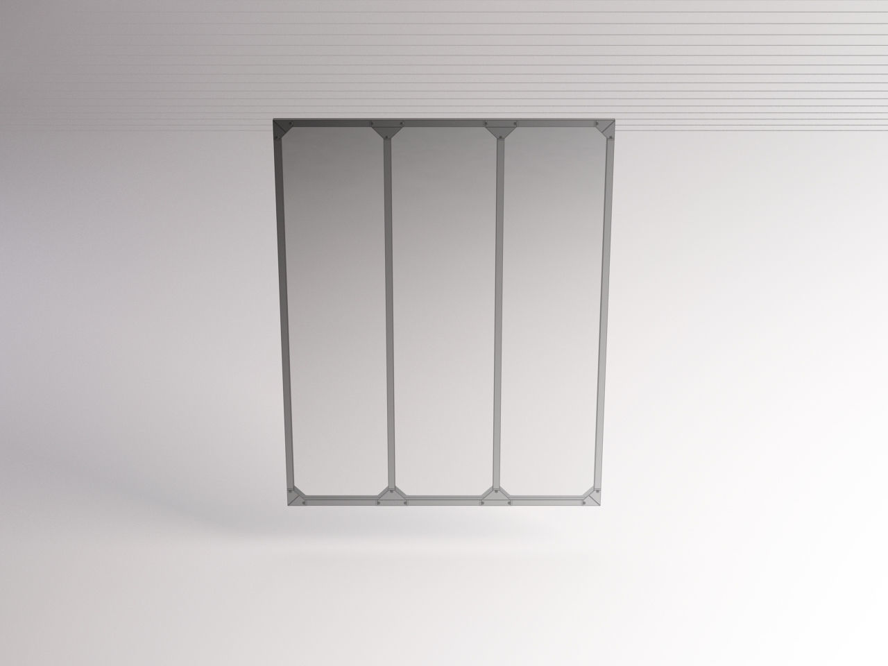 MIRROR---Triptych panel 3D model_1