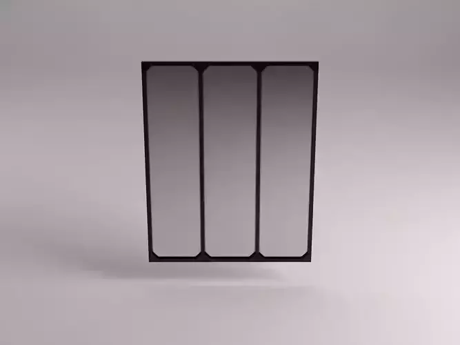 MIRROR---Triptych panel 3D model