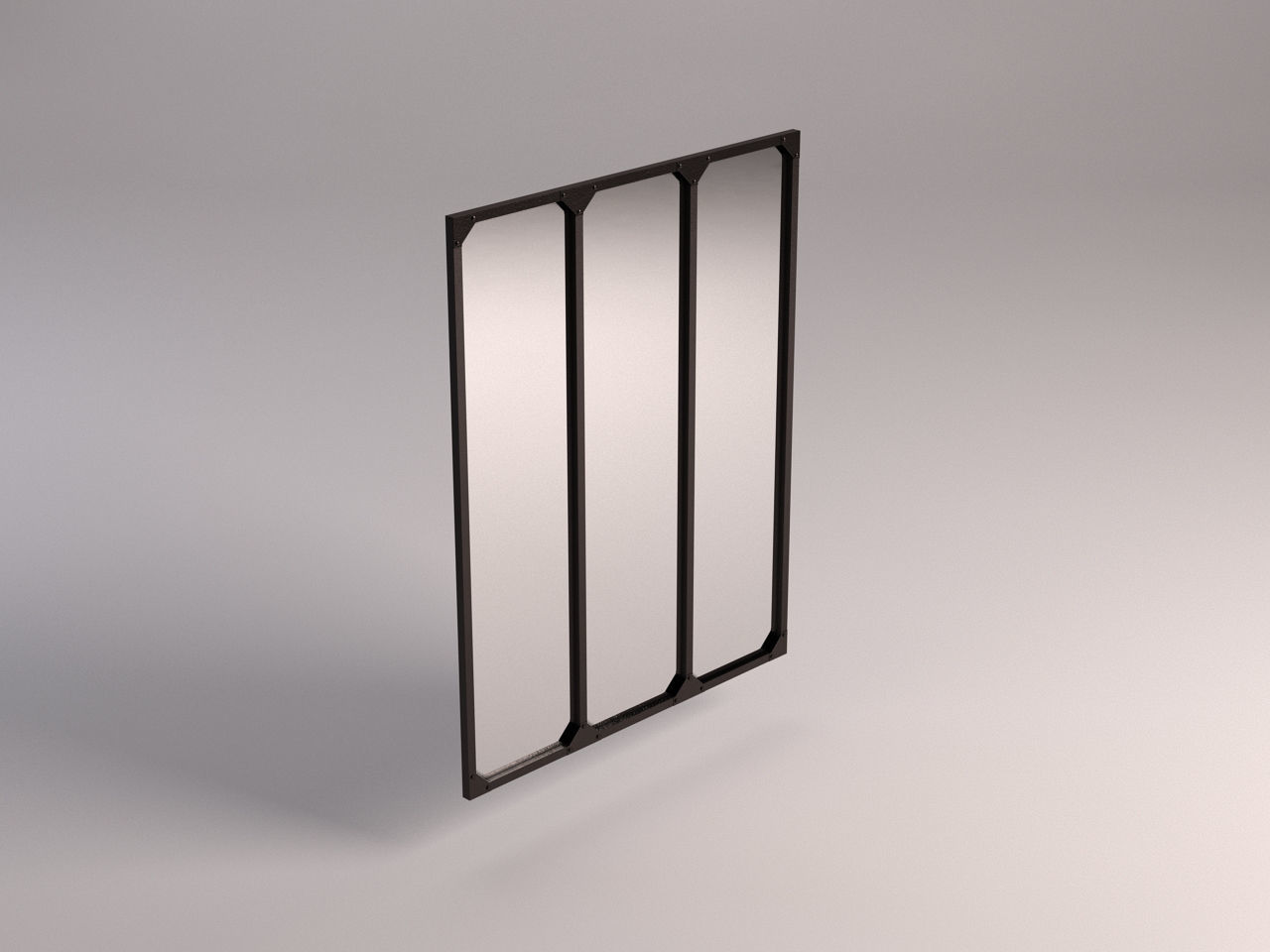 MIRROR---Triptych panel 3D model_3