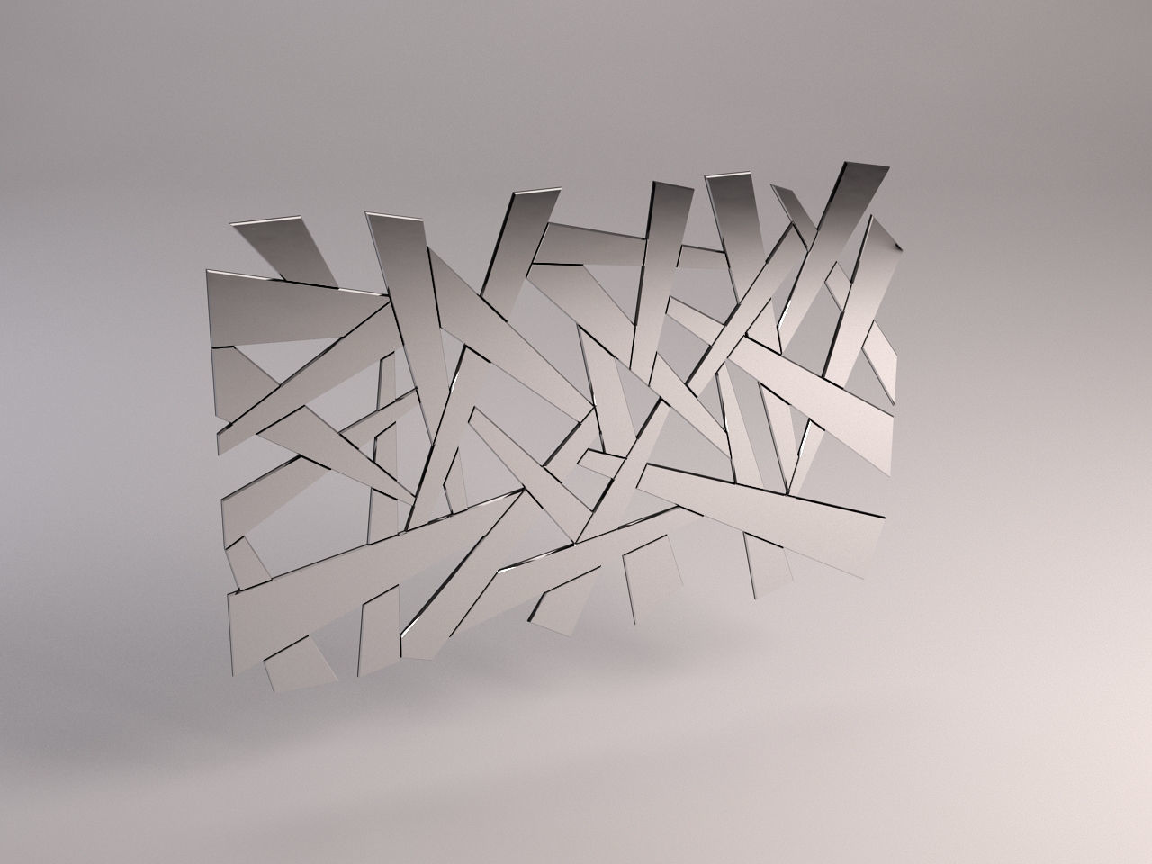 MIRROR---Broken metal pole 3D model_2