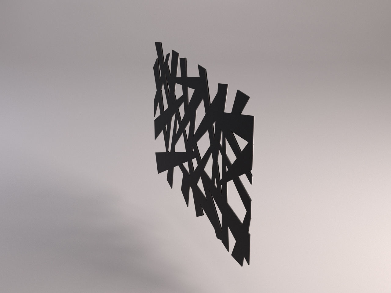 MIRROR---Broken metal pole 3D model_6