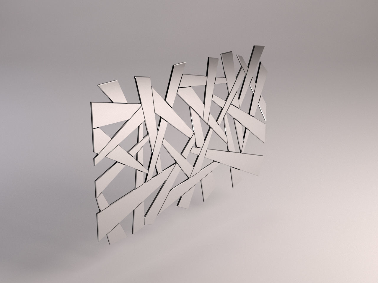 MIRROR---Broken metal pole 3D model_3