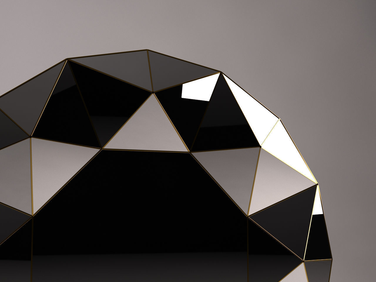 MIRROR---Triangular relief 3D model_16