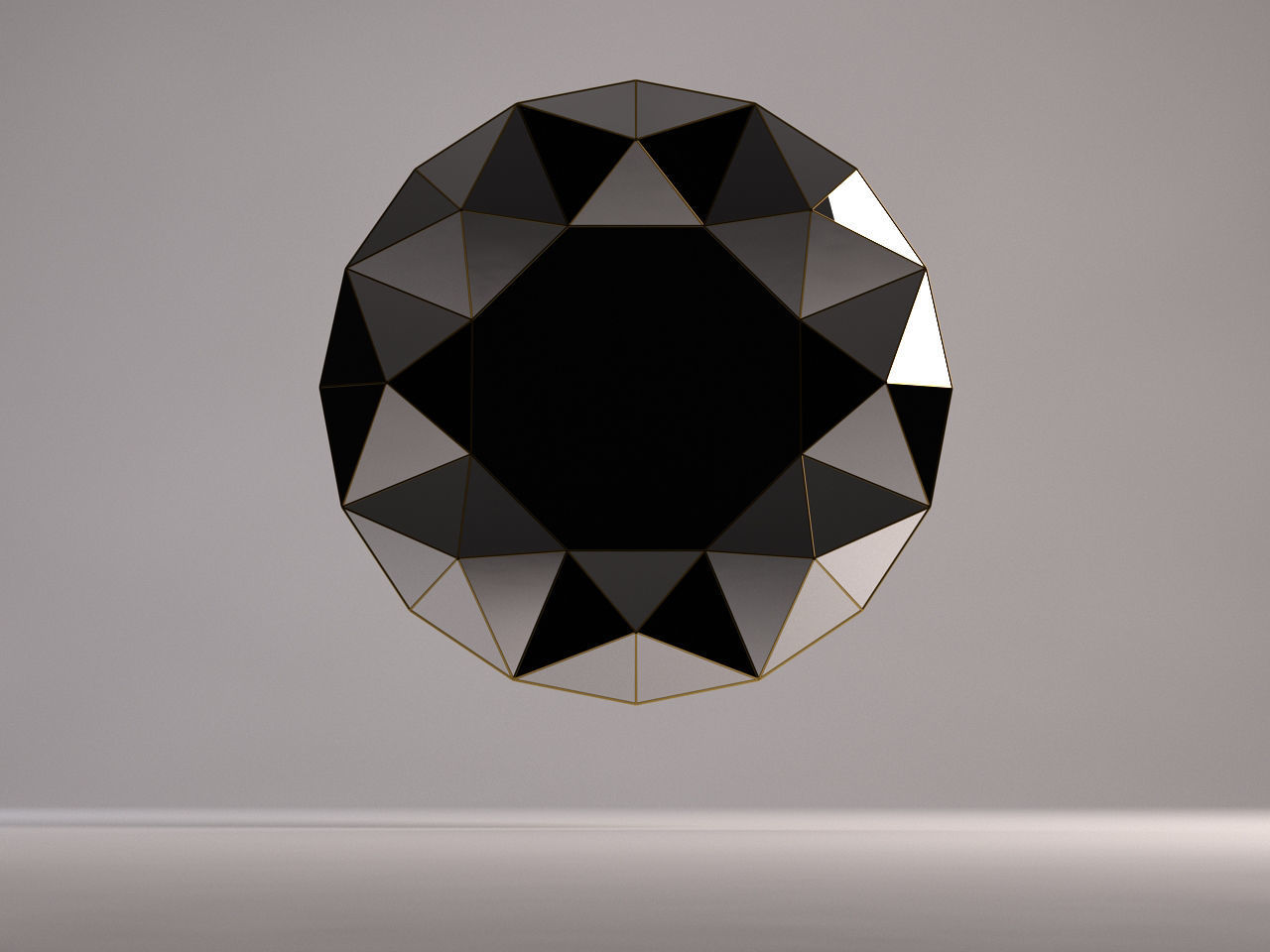 MIRROR---Triangular relief 3D model_14