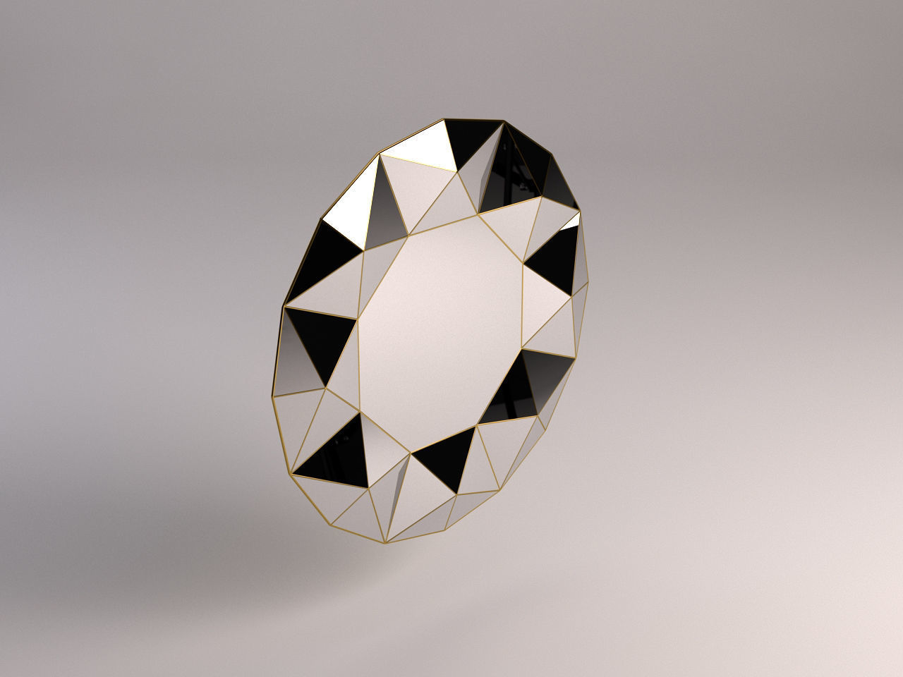 MIRROR---Triangular relief 3D model_3